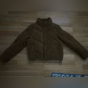 Brown soft puffer jacket